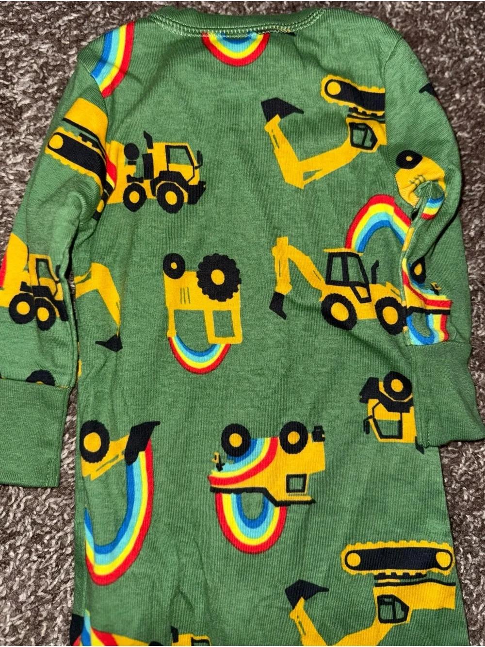Old Navy Unisex 2-Way-Zip Printed Pajama One-Piece Baby